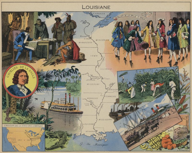 Louisiana (litografia a cores) de Joseph Porphyre Pinchon