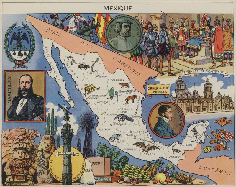 México (litografia a cores) de Joseph Porphyre Pinchon