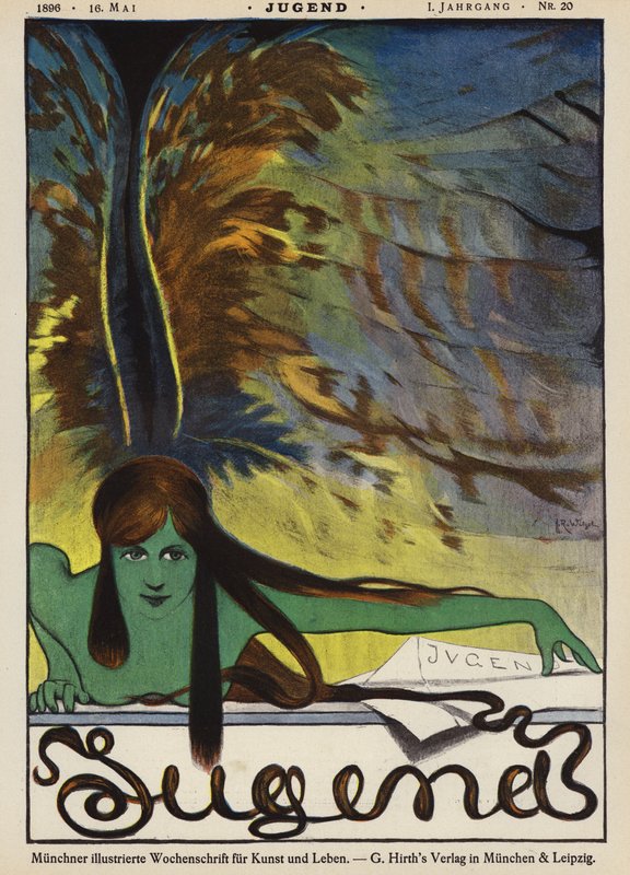Ilustração da capa da revista Jugend de Joseph Rudolf Witzel