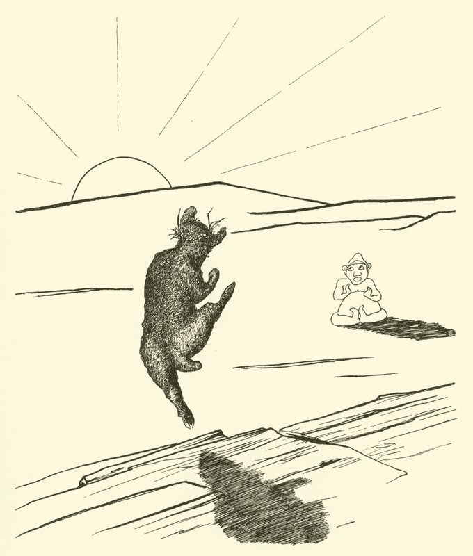Old Man Kangaroo (gravura) de Joseph Rudyard (after) Kipling