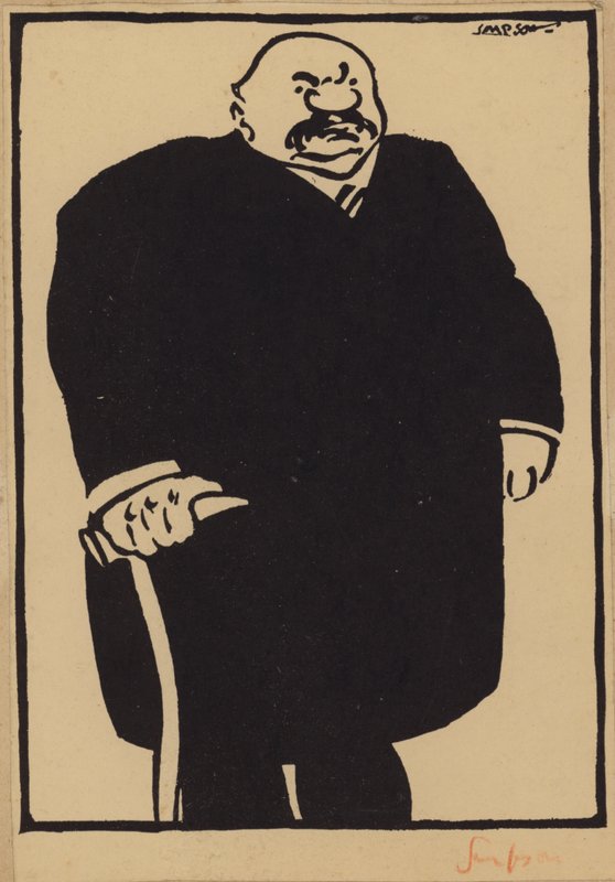 J Pierpont Morgan (litho) de Joseph Simpson