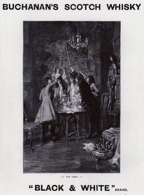 Anúncio de Whisky escocês Buchanan (litho) de Joseph Swain