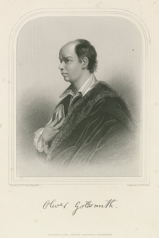 Oliver Goldsmith, autor anglo-irlandês de Joshua Reynolds