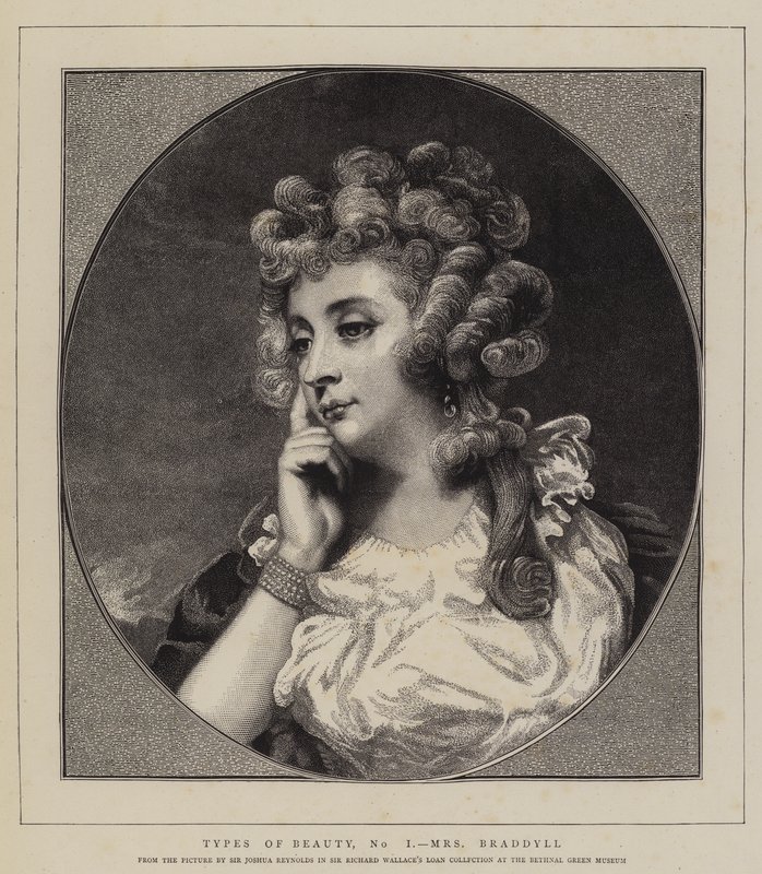Tipos de beleza, não eu, senhora Braddyll de Joshua Reynolds
