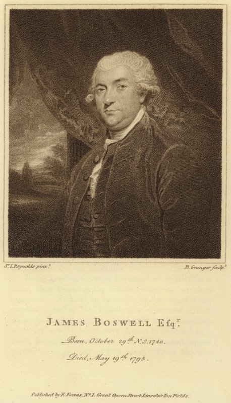 James Boswell (gravura) de Joshua (after) Reynolds