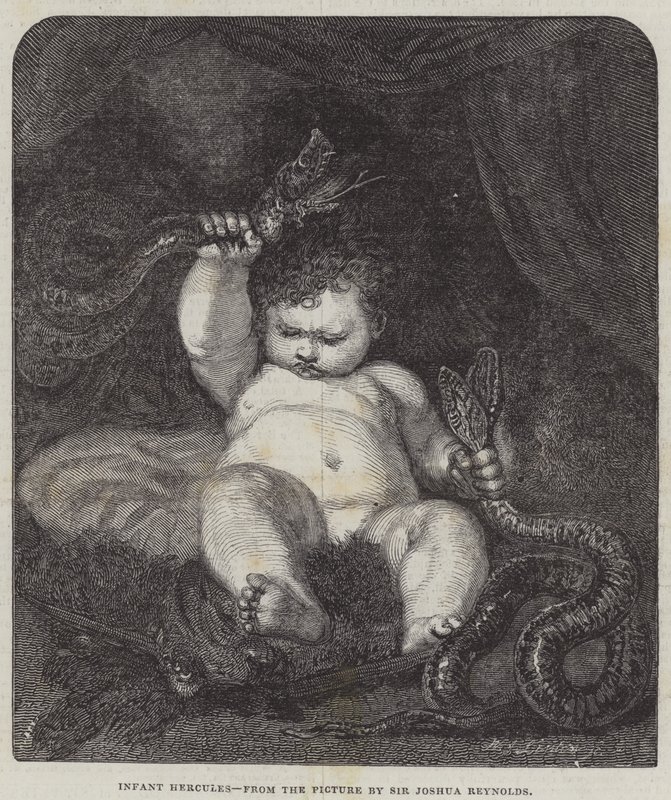 Hercules infantil de Joshua Reynolds