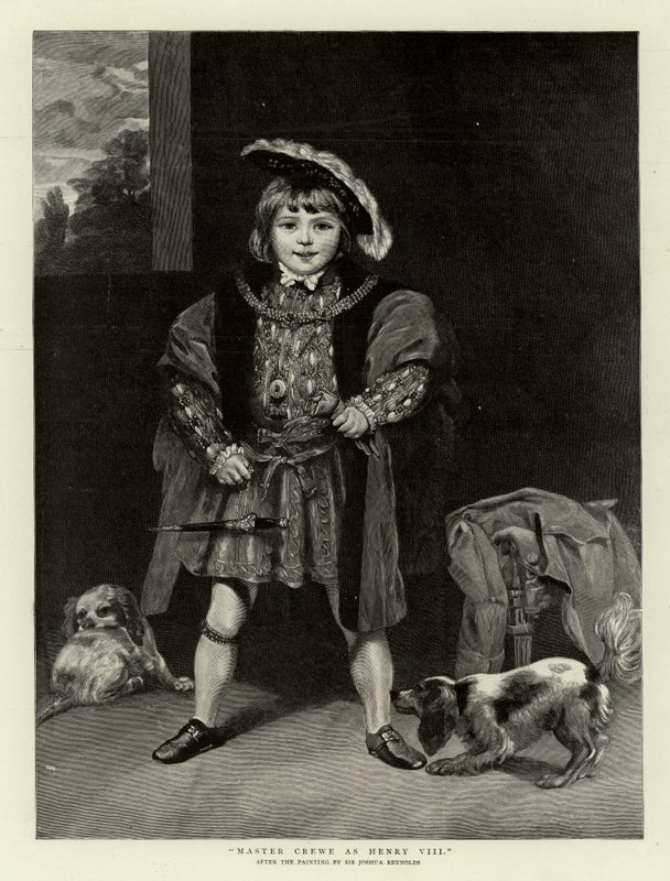 Mestre Crewe como Henrique VIII de Joshua Reynolds