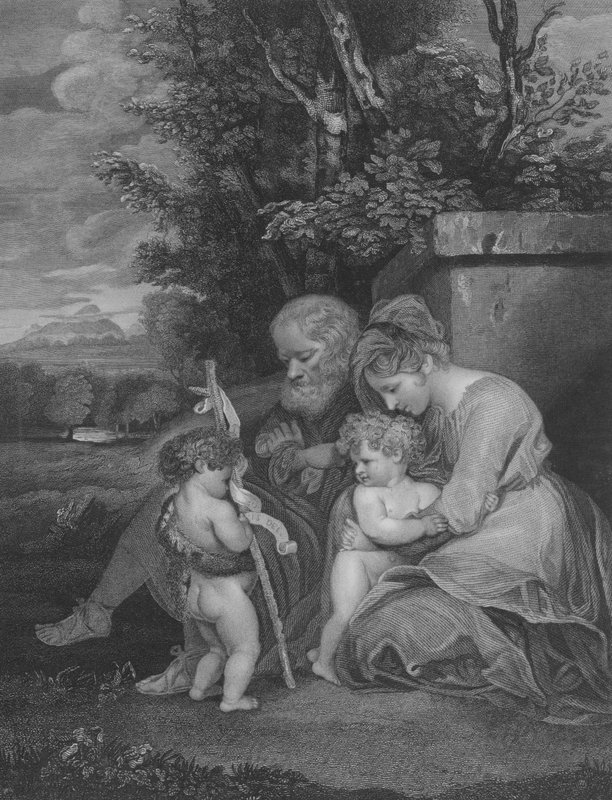 A Sagrada Família, São Mateus 2, Verso 13-15 de Joshua after Reynolds