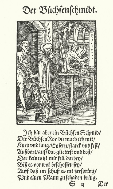 The Gunsmith (gravura) de Jost (after) Amman