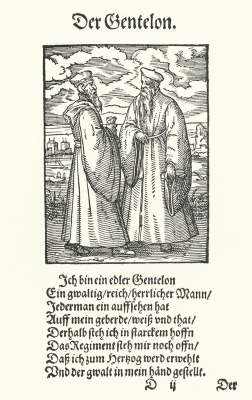 Os Nobres (gravura) de Jost (after) Amman