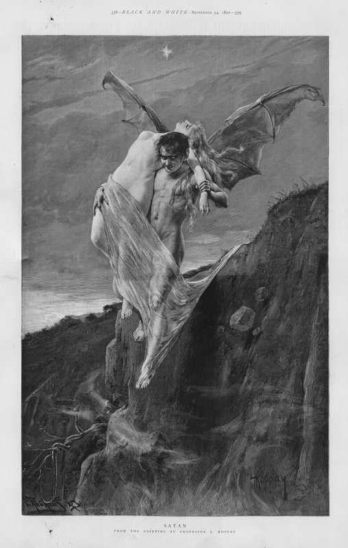 Satanás (litho) de Joszi Arpad Koppay
