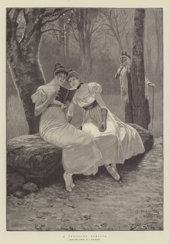 Uma gravura emocionante do romance de Jozef Wodzinski