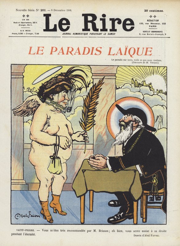 Um paraíso secular. Ilustração para o riso de Jules Abel Faivre