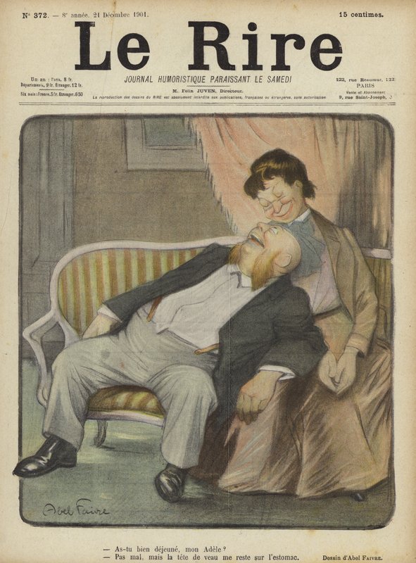 Ilustração para o riso de Jules Abel Faivre