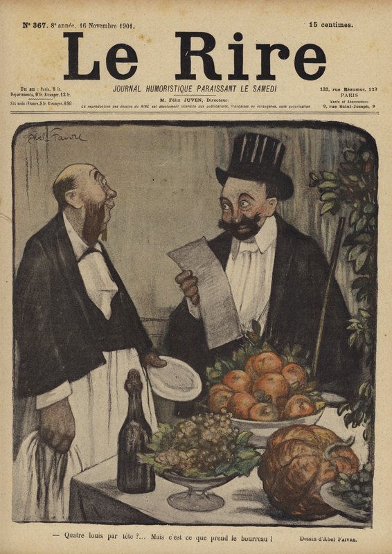 Ilustração para o riso de Jules Abel Faivre