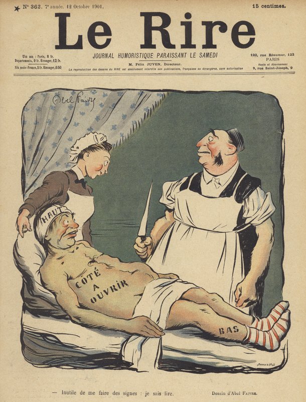 Ilustração para o riso de Jules Abel Faivre