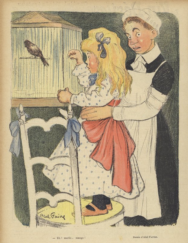 Ilustração para o riso de Jules Abel Faivre