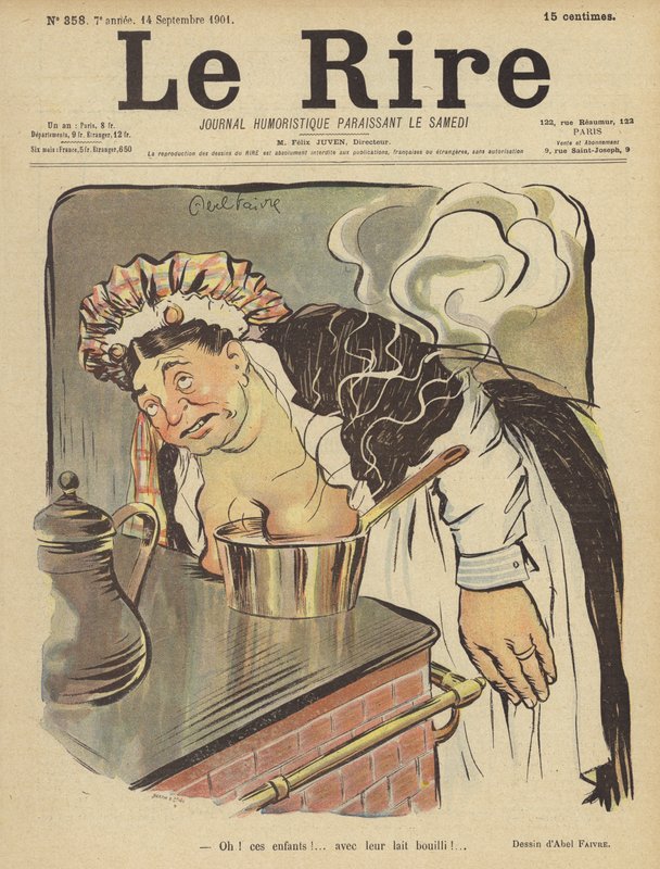 Ilustração para o riso de Jules Abel Faivre