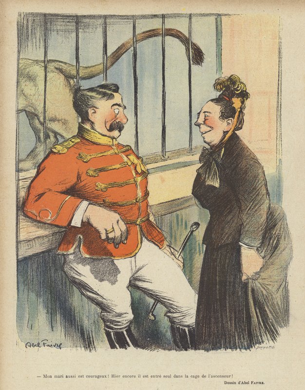 Ilustração para o riso de Jules Abel Faivre
