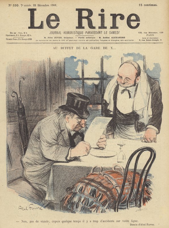 Ilustração para o riso de Jules Abel Faivre