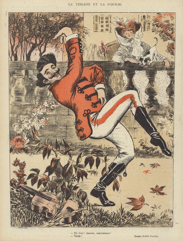 Ilustração para o riso de Jules Abel Faivre
