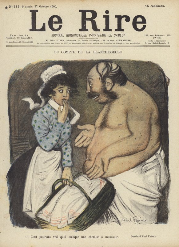 Ilustração para o riso de Jules Abel Faivre