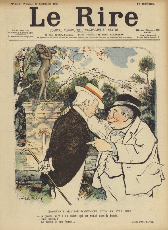 Ilustração para o riso de Jules Abel Faivre