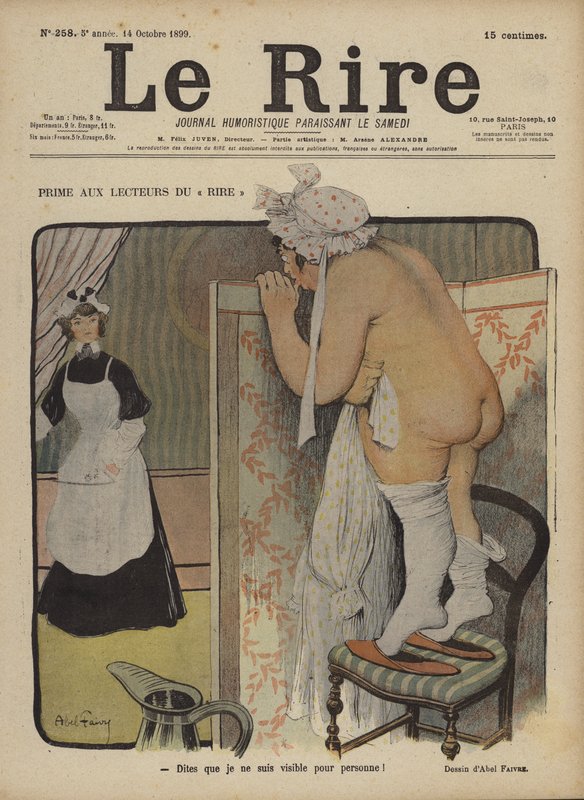 Ilustração para o riso de Jules Abel Faivre
