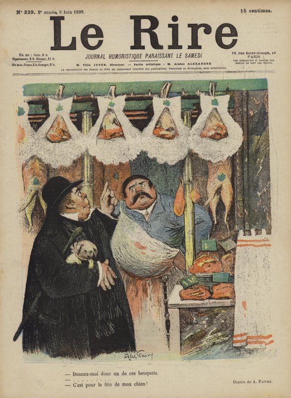 Ilustração para o riso de Jules Abel Faivre