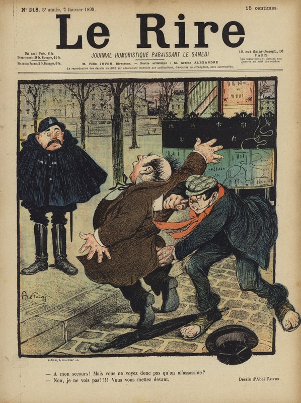 Ilustração para o riso de Jules Abel Faivre