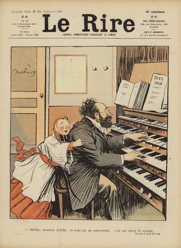 Ilustração para o riso de Jules Abel Faivre