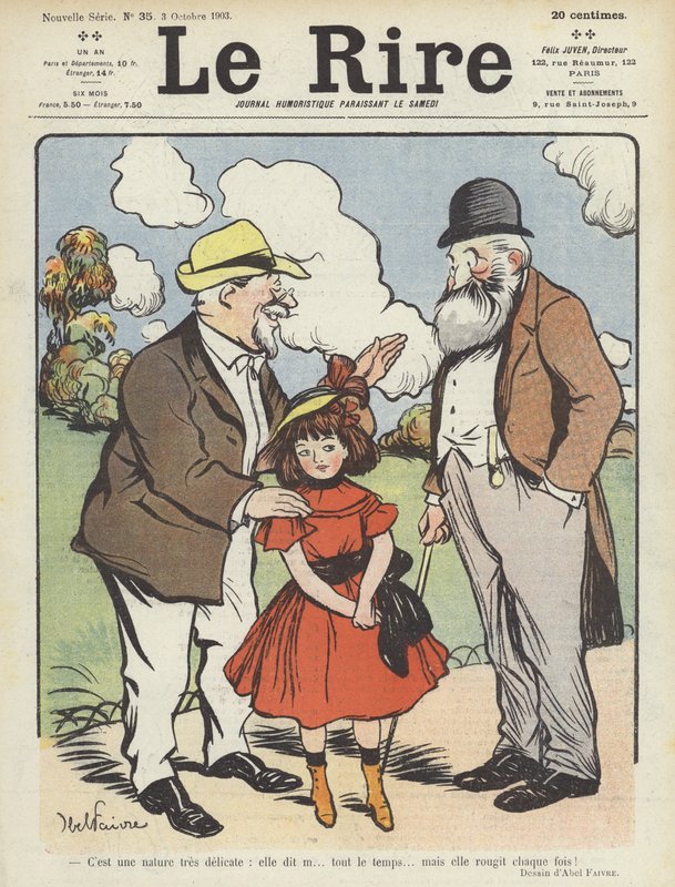 Ilustração para o riso de Jules Abel Faivre