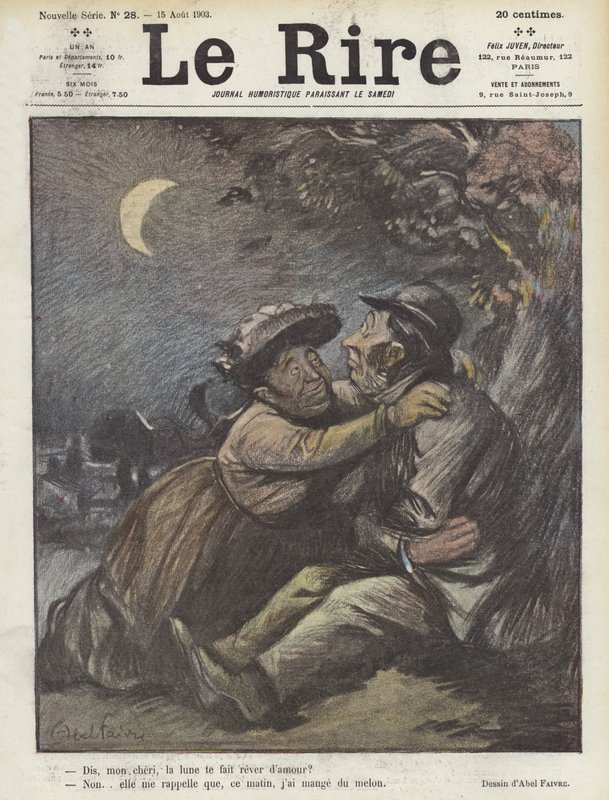 Ilustração para o riso de Jules Abel Faivre