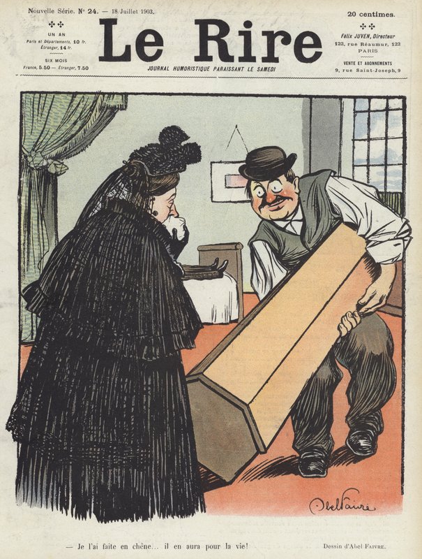 Ilustração para o riso de Jules Abel Faivre
