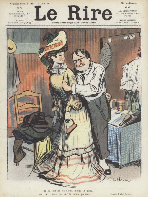 Ilustração para o riso de Jules Abel Faivre