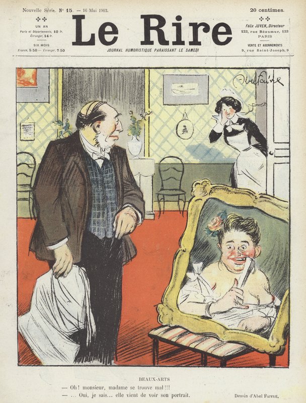 Ilustração para o riso de Jules Abel Faivre