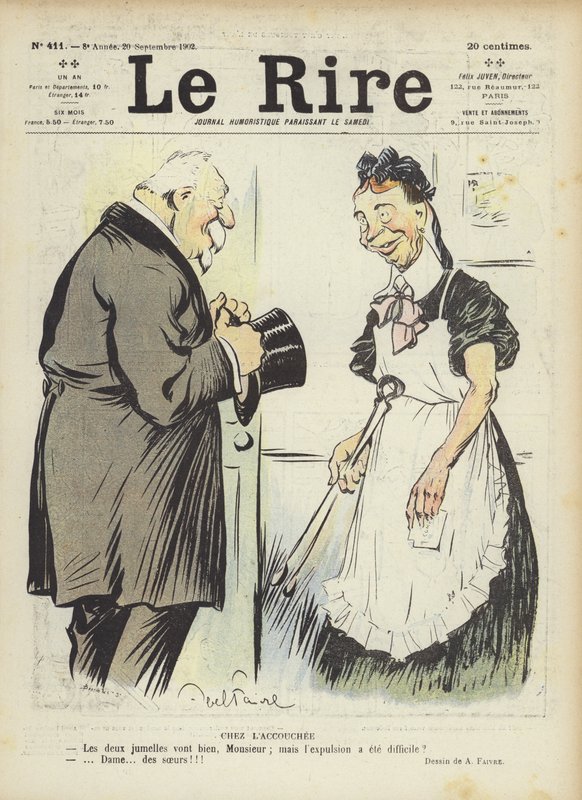 Ilustração para o riso de Jules Abel Faivre