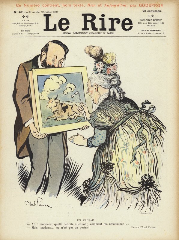 Ilustração para o riso de Jules Abel Faivre