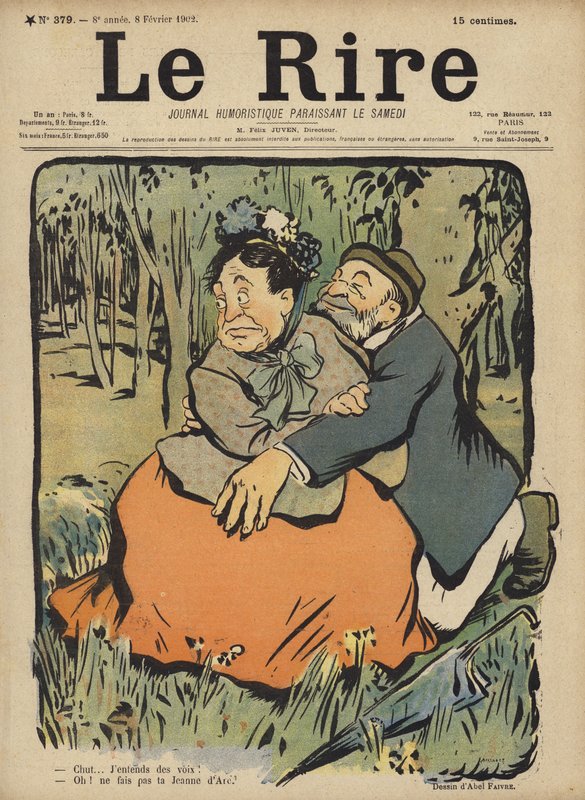 Ilustração para o riso de Jules Abel Faivre