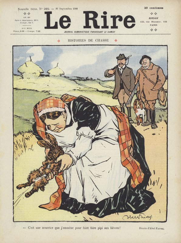 Ilustração para o riso de Jules Abel Faivre