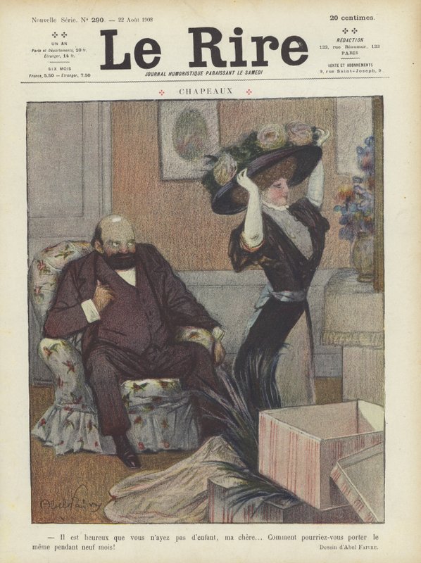 Ilustração para o riso de Jules Abel Faivre