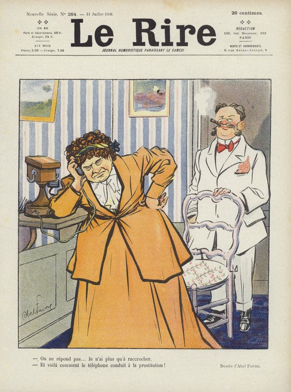 Ilustração para o riso de Jules Abel Faivre