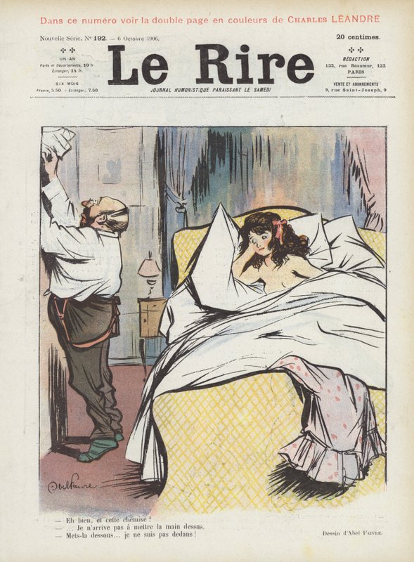 Ilustração para o riso de Jules Abel Faivre