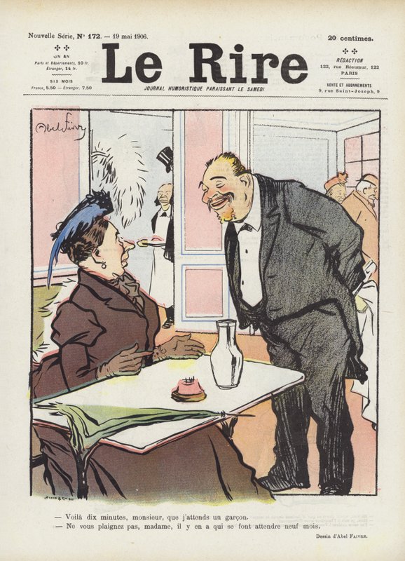 Ilustração para o riso de Jules Abel Faivre