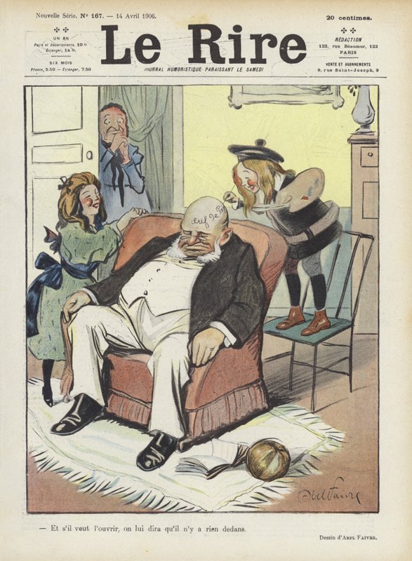 Ilustração para o riso de Jules Abel Faivre
