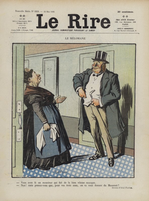 Ilustração para o riso de Jules Abel Faivre