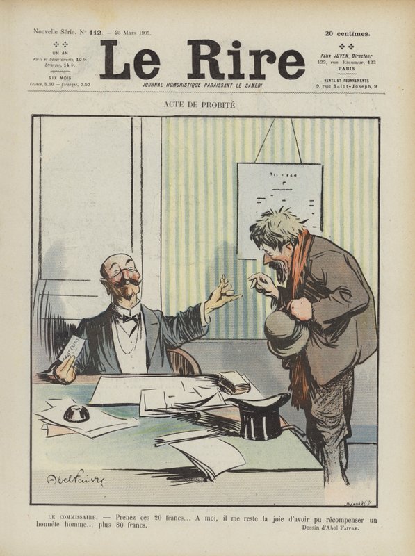 Ilustração para o riso de Jules Abel Faivre