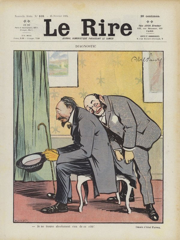 Ilustração para o riso de Jules Abel Faivre