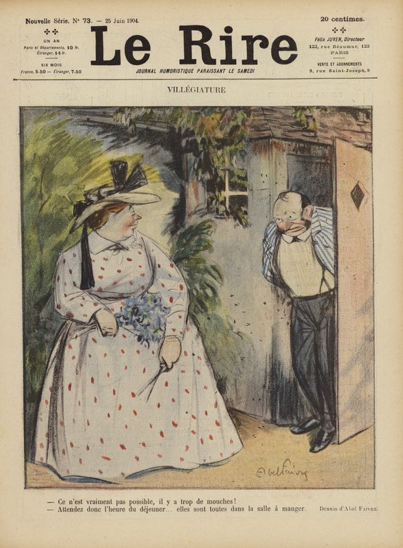 Ilustração para o riso de Jules Abel Faivre