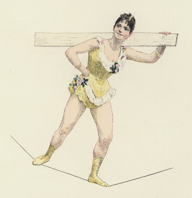 Artesão de arame alto (cor litho) de Jules Arsene (after) Garnier